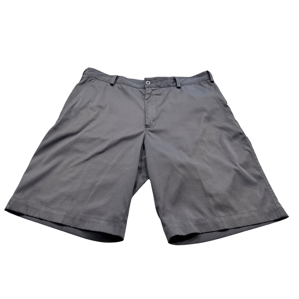Nike Golf Dri-FIT Performance Shorts Mens 34 Charcoal Gray Flat Front‎ Athletic
